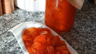 Balkabağı Reçeli 1kilo kabak 750 gram toz şeker Yarım limon