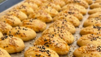 Mısır Unlu Tuzlu Kurabiye 3 adet M.yumurta bi tanesinin sarısı