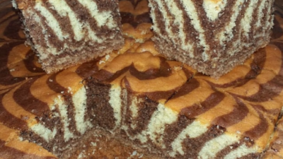 Zebra Kek Malzemeler: 5 yumurta 1,5 su bardağı şeker 1