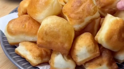 Mayasız Balon Pişi Malzemeler: 1 su bardağı yoğurt 1 adet