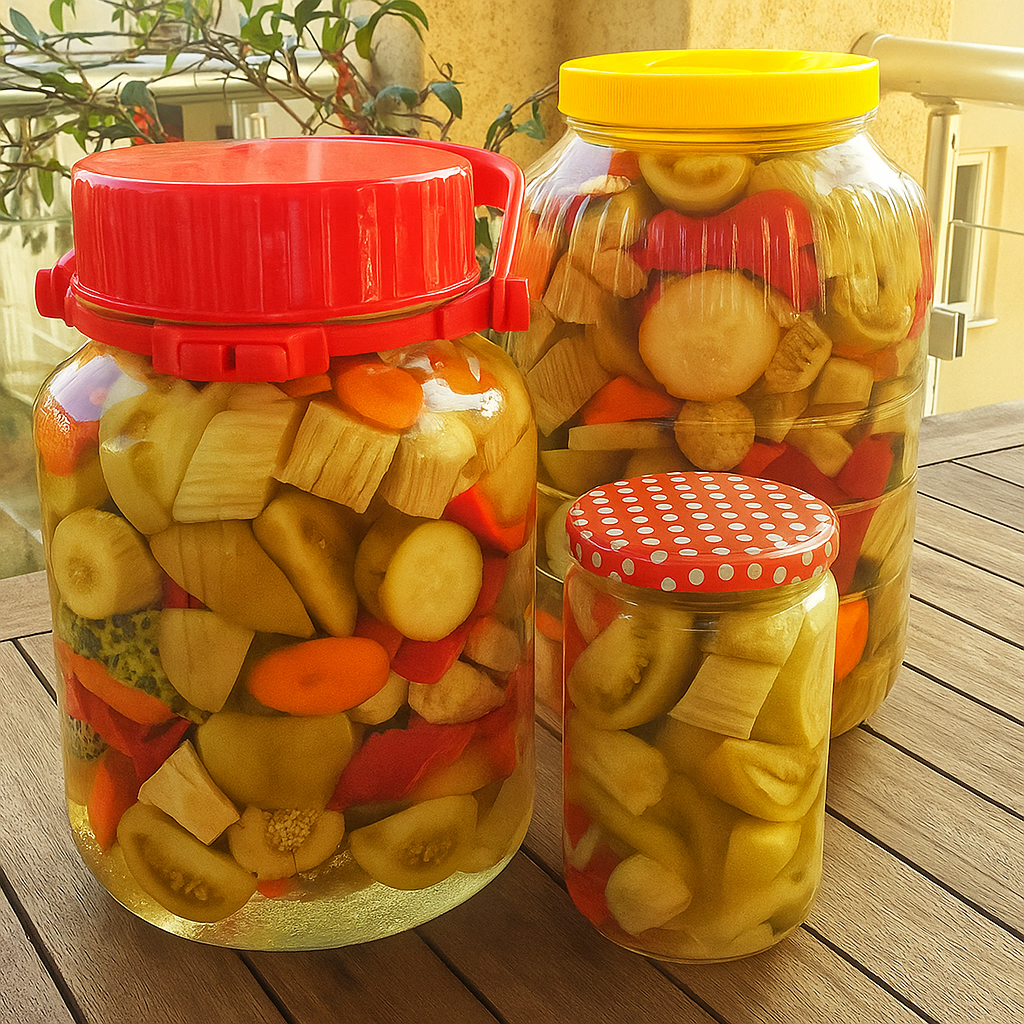 Turşu suyu için3 tatlı kaşığı Kaya tuzu1 tatlı kaşığı Limon