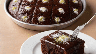 Çikolata Soslu Islak Kek Tarifi Malzemeler: 3 adet yumurta 1