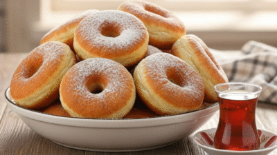 4 Malzemeli Pişi Malzemeler 1 su bardağı ılık su Yarım