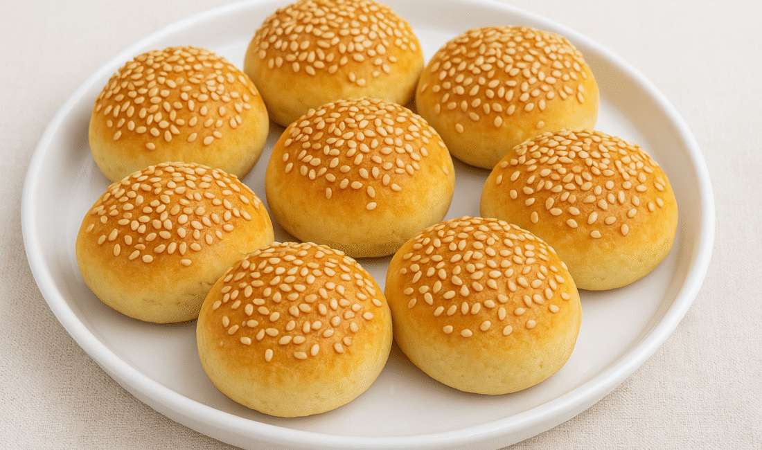 Susamlı Poğaça Tarifi Malzemeler Hamur için: 1 su bardağı ılık