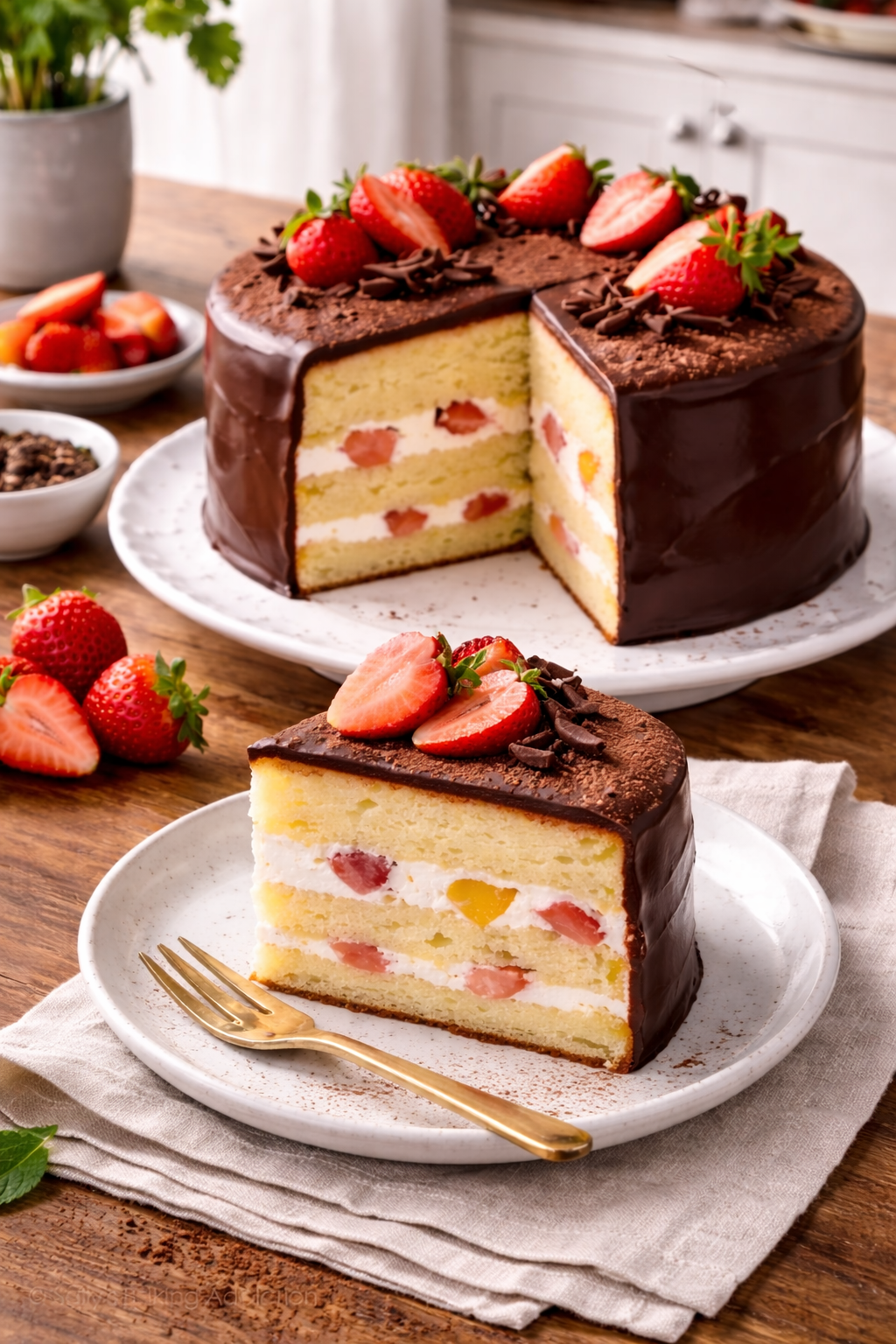 Çin Usulü Şifon Kek (İç Kısım – Beyaz) 5 adet