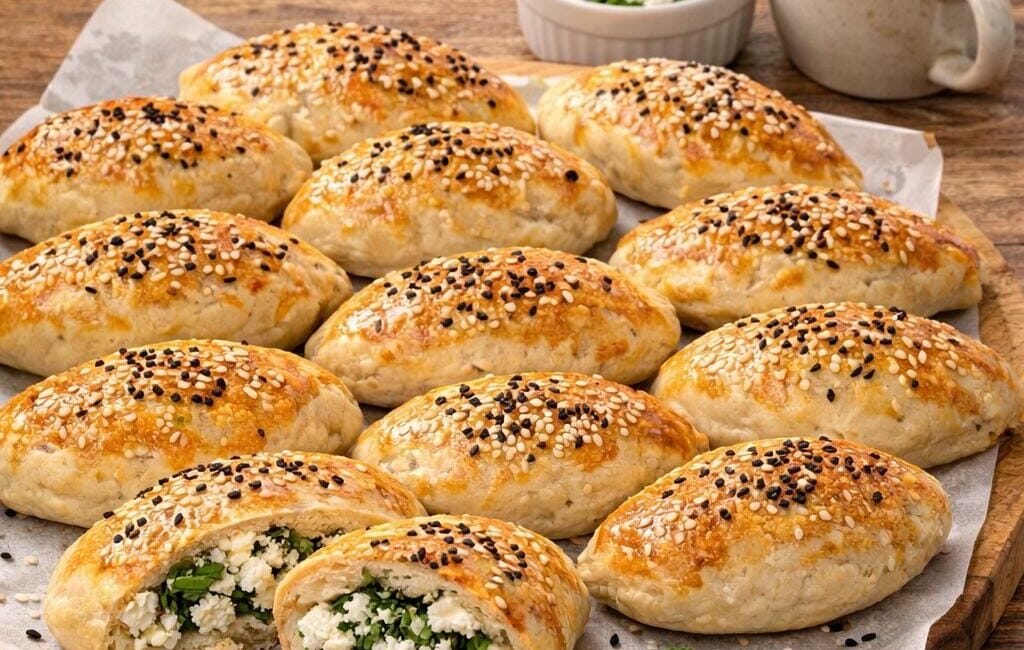 Mayasız Peynirli Poğaça Malzemeler Hamuru İçin: 1 su bardağı yoğurt