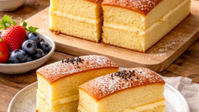 Kasutera (Asya Keki) Tarifi Malzemeler: 4 adet yumurta (oda sıcaklığında)