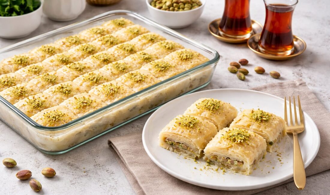 Sütlü Nuriye Tatlısı Tarifi Malzemeler Tatlı için: 1 paket baklavalık