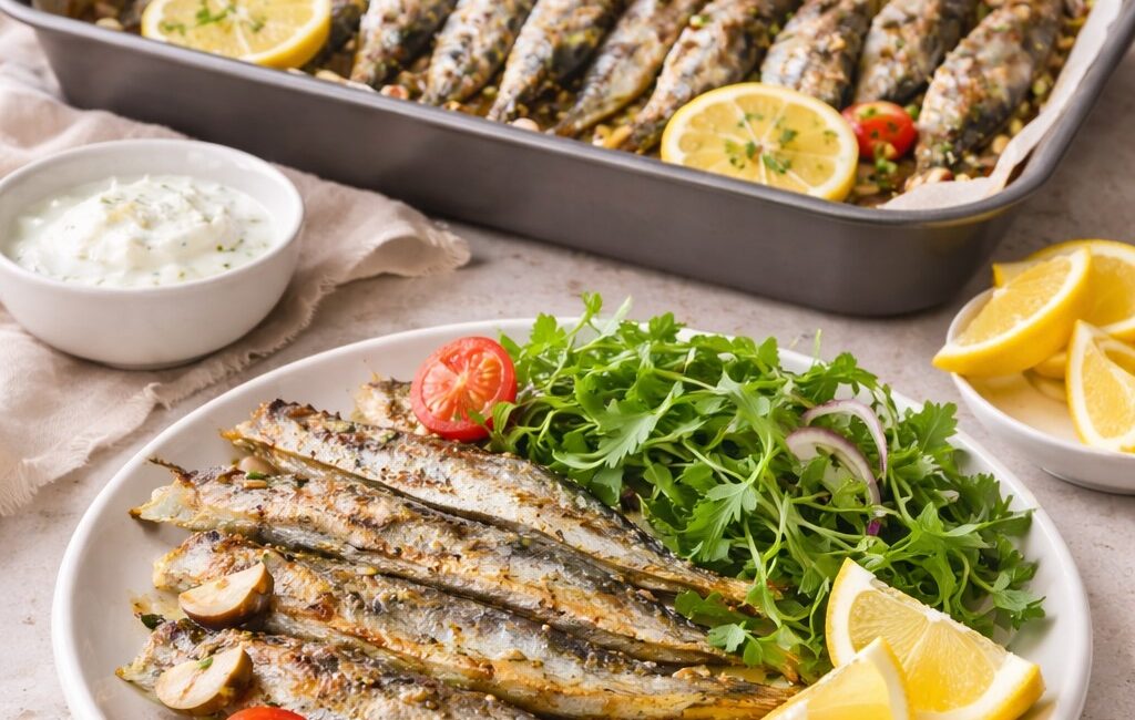 Evde Fırında İstavrit Tarifi Porsiyon 3–4 kişilik Malzemeler 1 kg