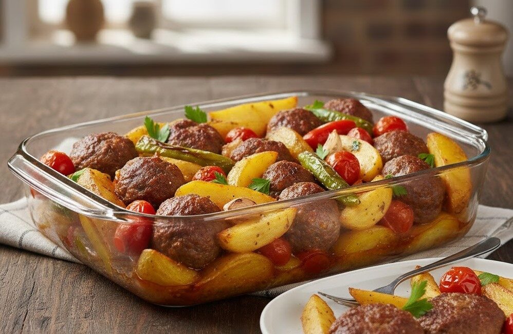 Fırında Köfte Patates Tam Ölçülü ve Lezzet Garantili Malzemeler Köftesi