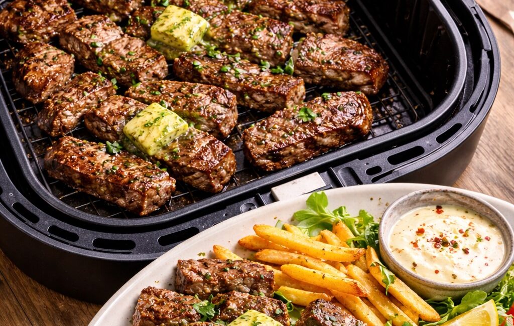 Airfryer Şerit Dana Bonfile Tarifi Malzemeler (2–3 kişilik) 500–600 g