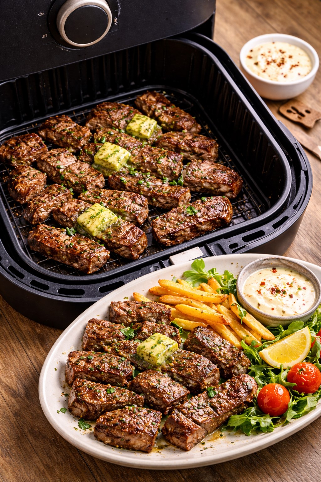 Airfryer Şerit Dana Bonfile Tarifi Malzemeler (2–3 kişilik) 500–600 g