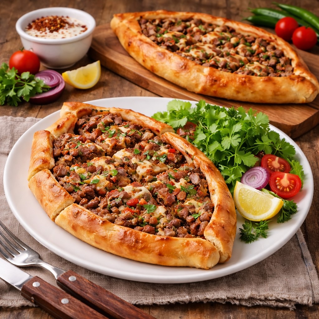 Evde Fırında Kuşbaşılı Pide Tarifi Dışı çıtır, içi bol etli