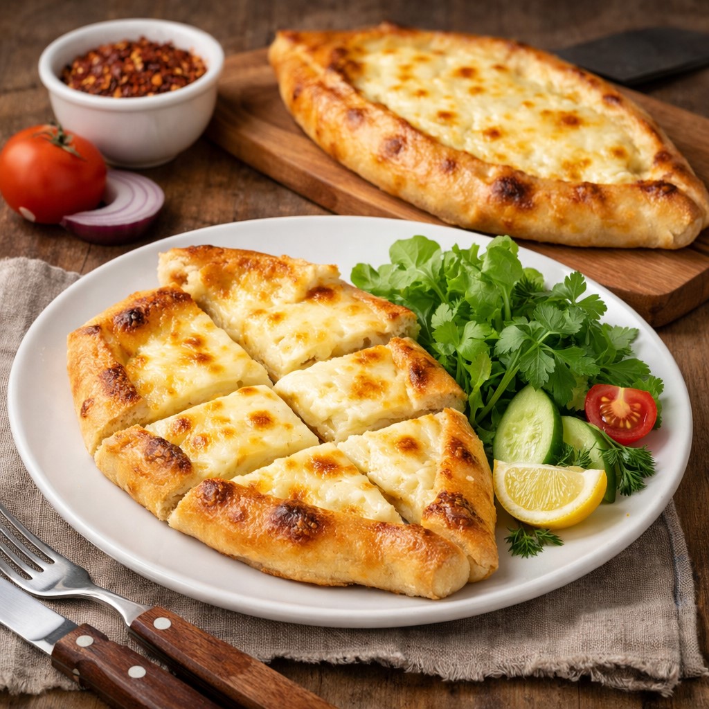 Evde Fırında Peynirli Pide Tarifi Dışı çıtır, içi bol eriyen