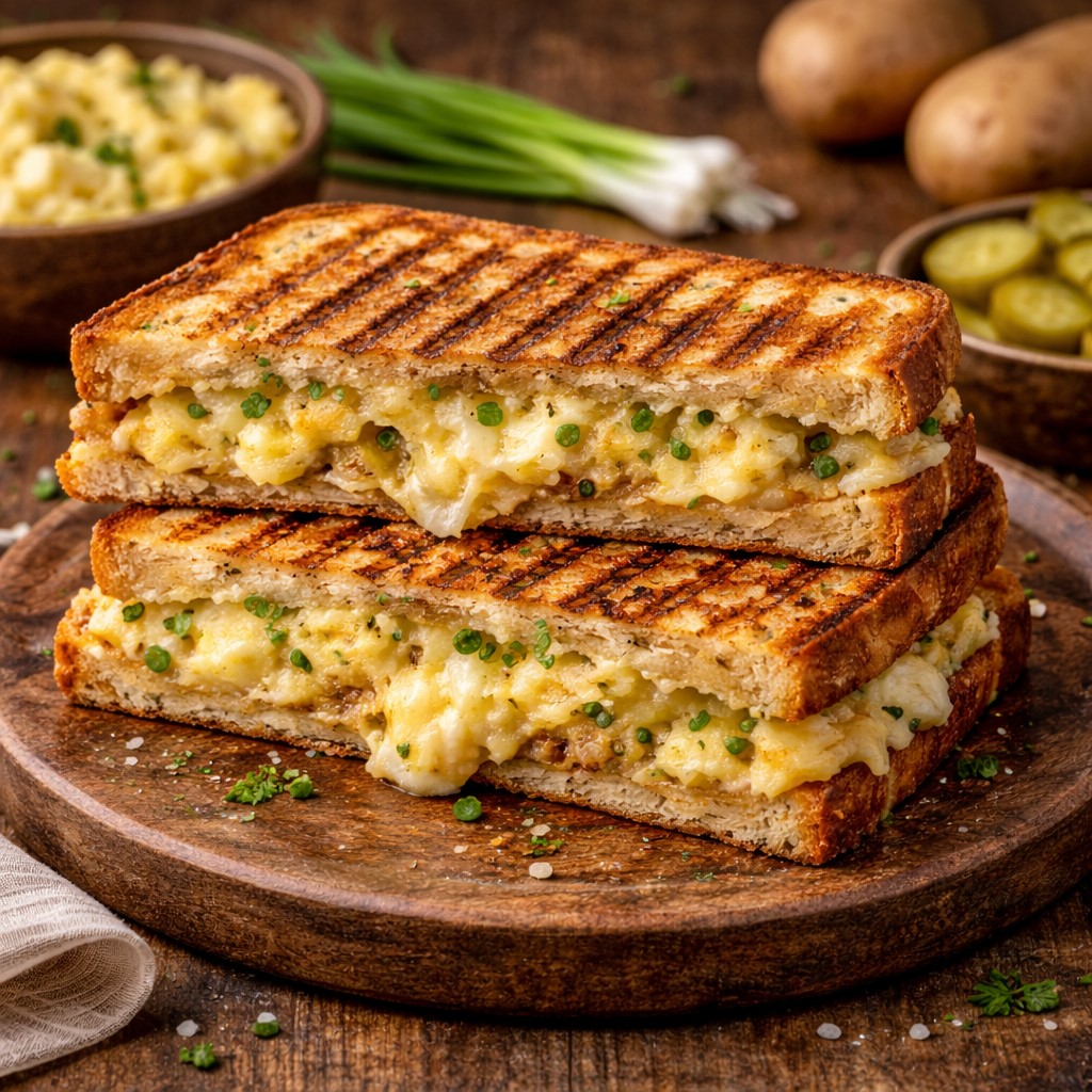 Patatesli Peynirli Tost Tarifi (Dışı Çıtır, İçi Yumuşacık) Kahvaltıya, çay