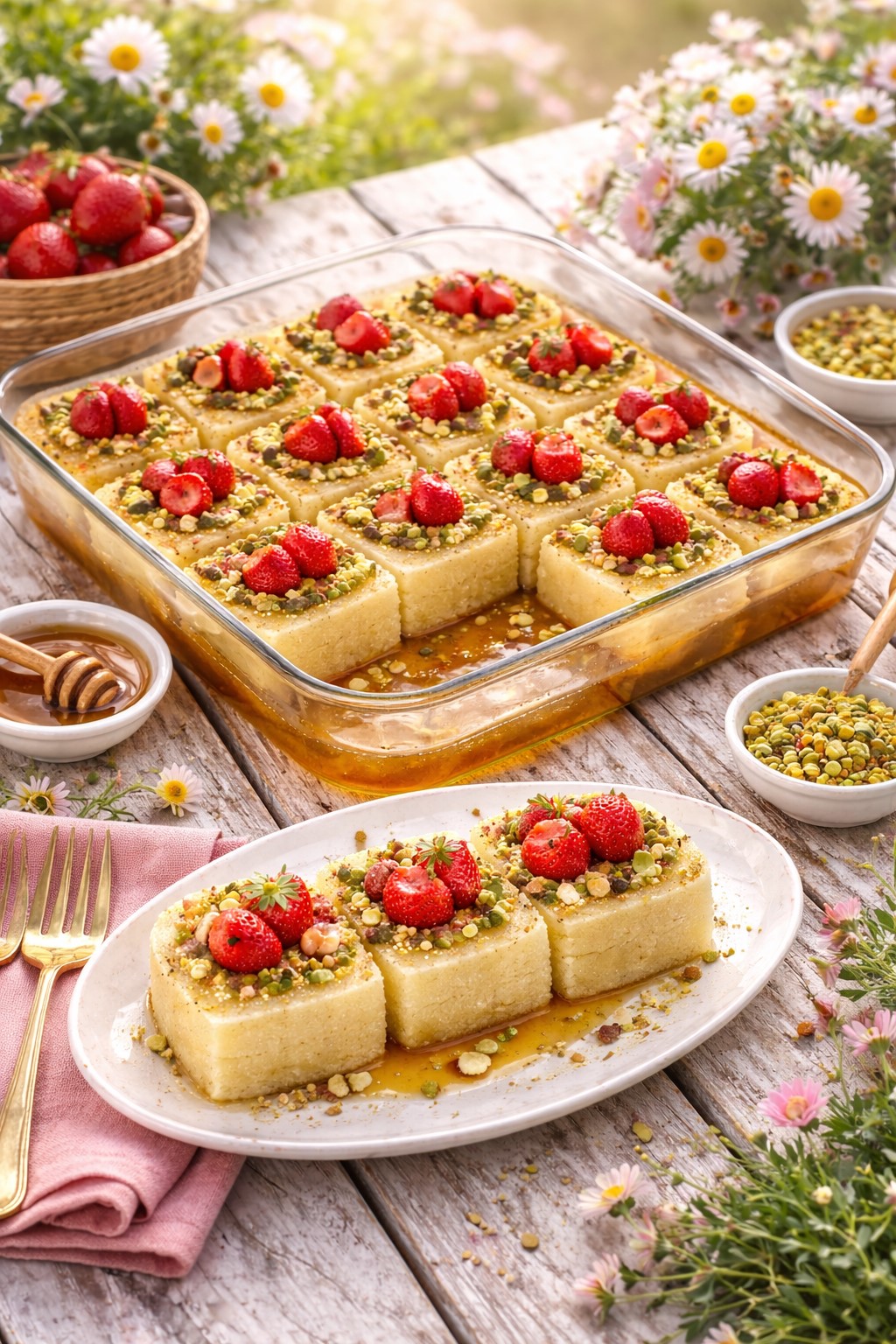 Fırın Tepsisinde (Borcamda) Yaz Kızım Tatlısı Tarifi Malzemeler Tatlı İçin: