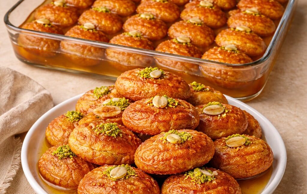 Borcamda Nar Gibi Kızarmış Şekerpare Tarifi (Tam Ölçülü) Malzemeler Hamuru