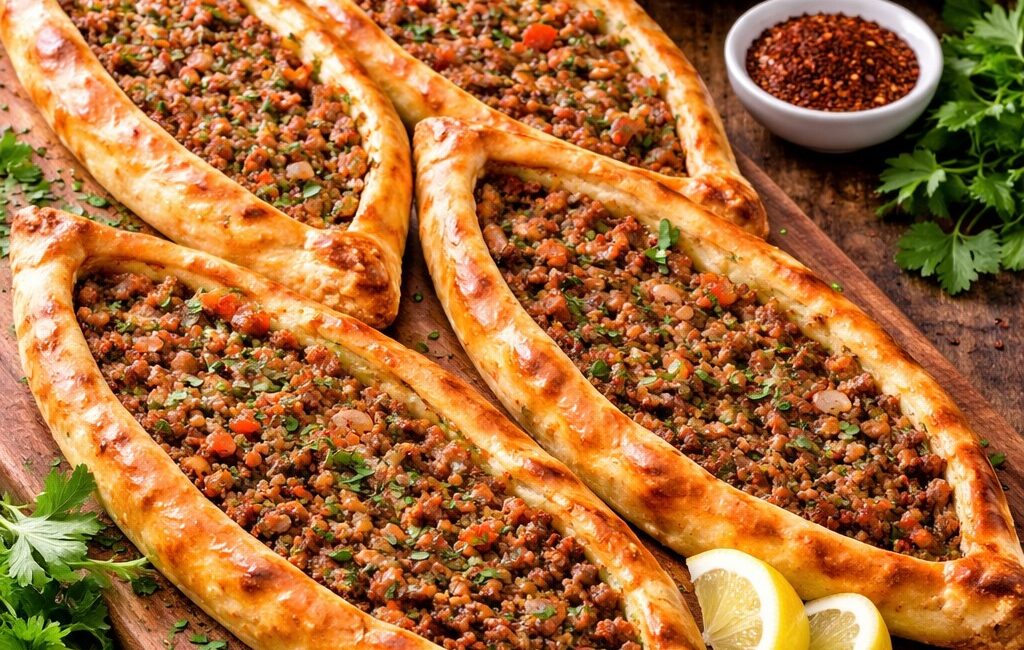 Pide Şeklinde Lahmacun Tarifi Pide Şeklinde Lahmacun Tarifi (6-8 adet) Hamur için: 4 su