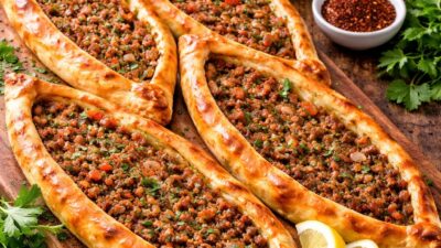 Pide Şeklinde Lahmacun Tarifi Pide Şeklinde Lahmacun Tarifi (6-8 adet) Hamur için: 4 su