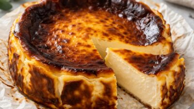 San Sebastian Cheesecake Tarifi San Sebastian Cheesecake Tarifi (20 cm kalıp) Malzemeler 600 gr