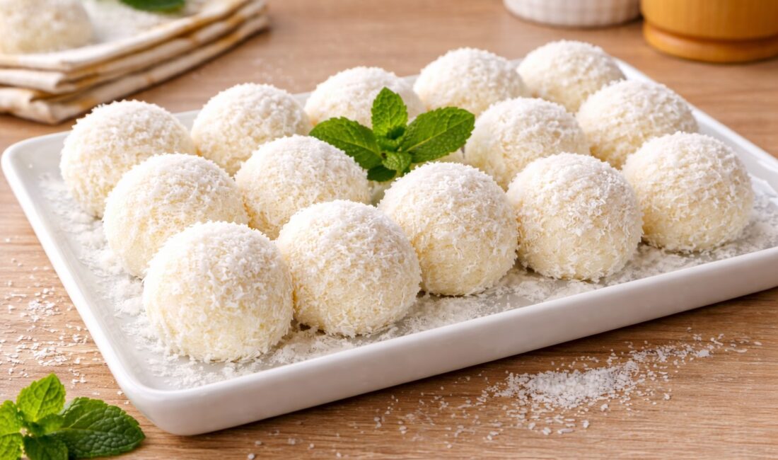 Kar Topu Tatlısı Yaklaşık 20–25 adet kar topu çıkar. Malzemeler: