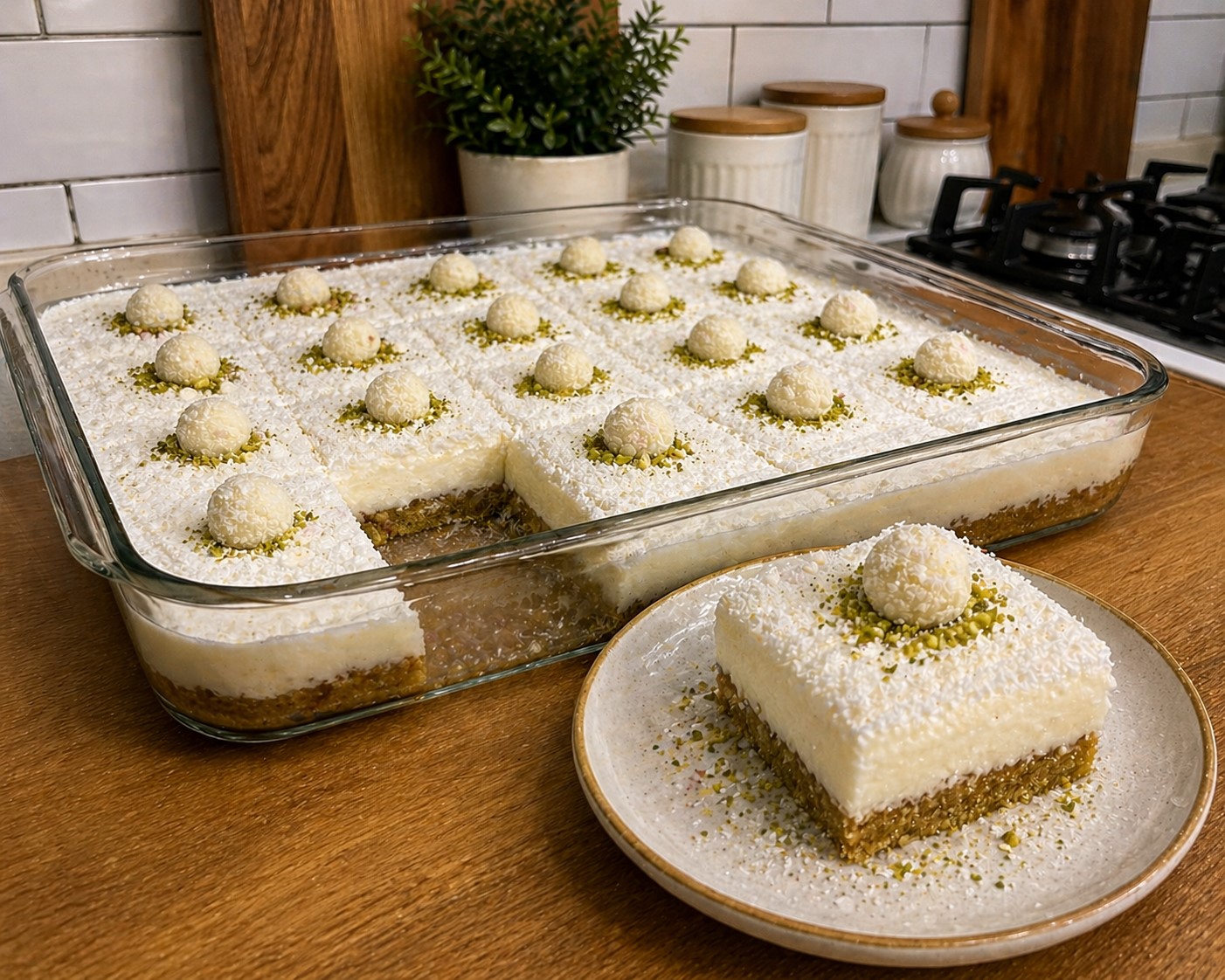 Kardelen Tatlısı Borcamda Hafif, sütlü ve hindistan cevizli şık bir