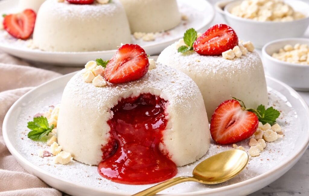 Lav Tatlısı Beyaz Akışkan Jöle Dolgulu Malzemeler (4 adet için)