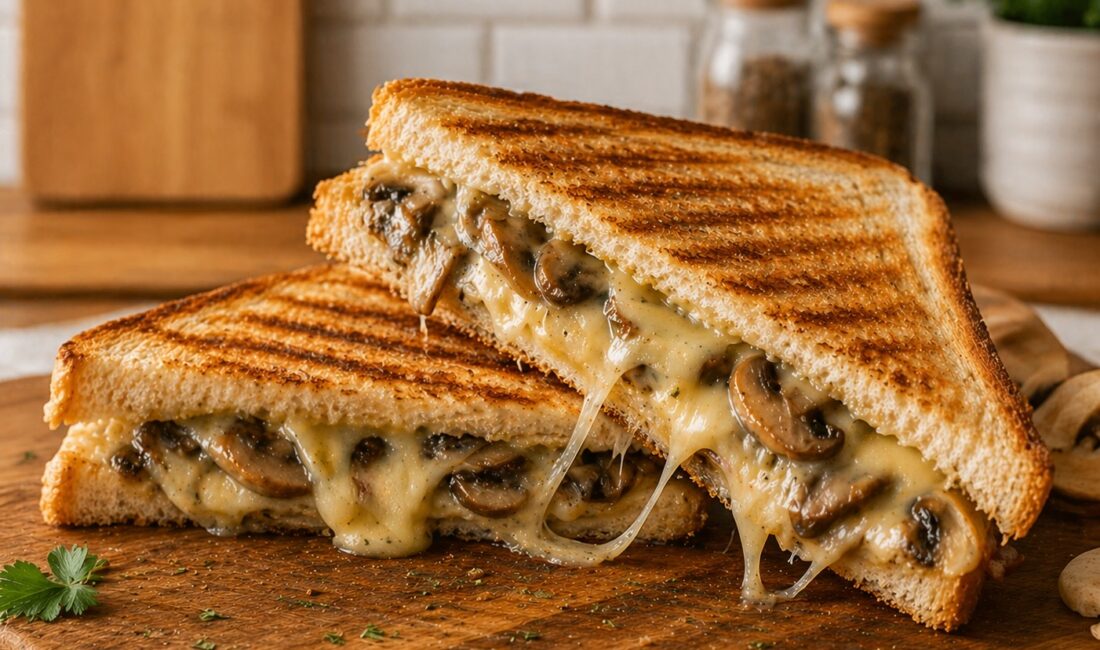 Mantarlı Kaşarlı Tost (2 tost için) Malzemeler 4 dilim tost