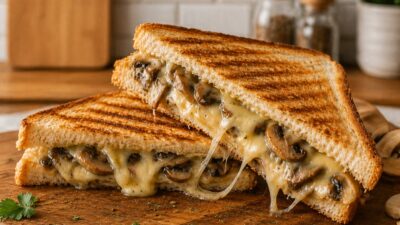 Mantarlı Kaşarlı Tost (2 tost için) Malzemeler 4 dilim tost