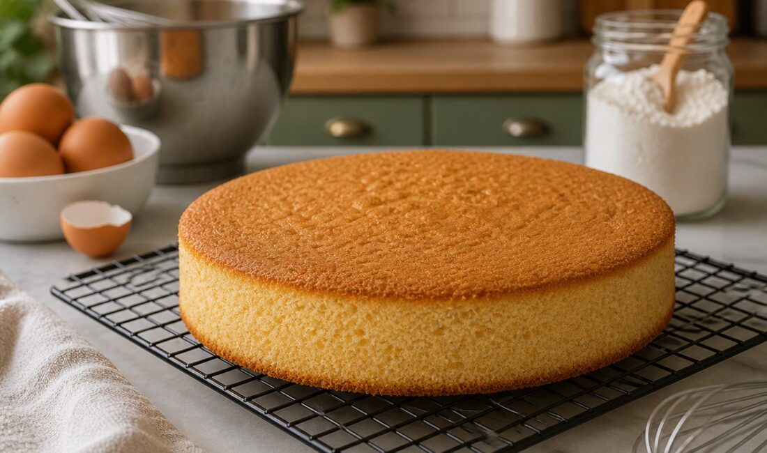 Genoise Kek Tarifi 22–24 cm kalıp İtalyan kökenli, yumurta beyazı