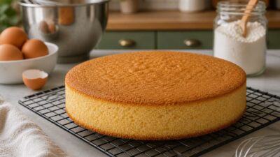 Genoise Kek Tarifi 22–24 cm kalıp İtalyan kökenli, yumurta beyazı