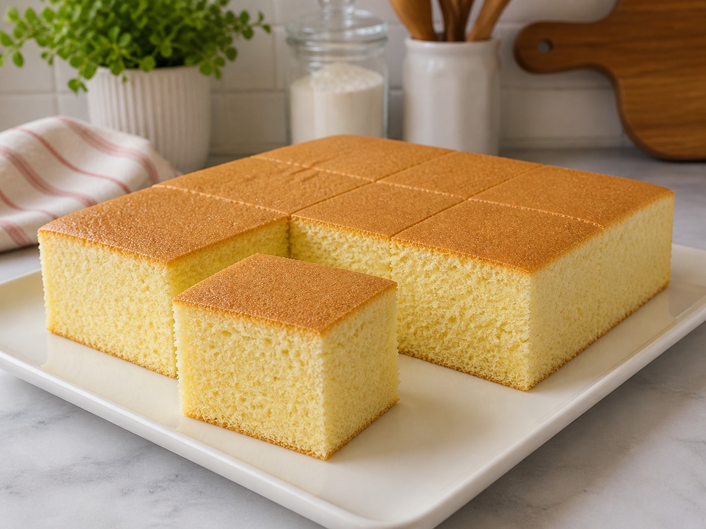 Sodalı Sünger Kek 20×20 cm kalıp Malzemeler: 4 adet yumurta