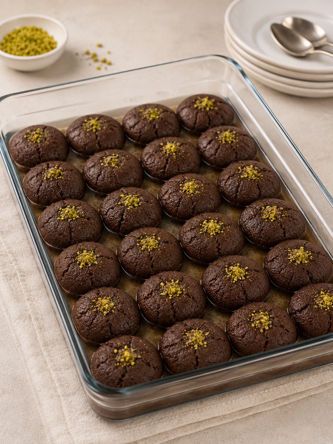 Kakaolu Şekerpare Tarifi Hamuru İçin 125 gram tereyağı (oda sıcaklığında)