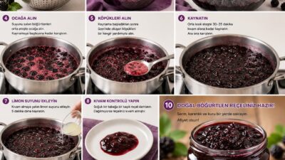 Doğal Çalı Böğürtlen Reçeli (Tam Ölçülü Tarif) Malzemeler 1 kg