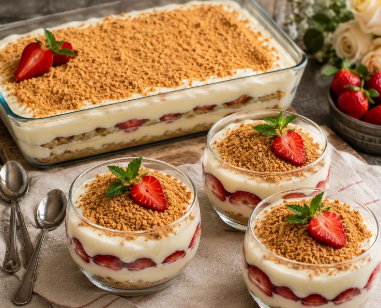 Çilekli Magnolia Tatlısı Tarifi Çilekli Magnolia Tatlısı Tarifi Malzemeler Muhallebisi İçin 1 litre süt