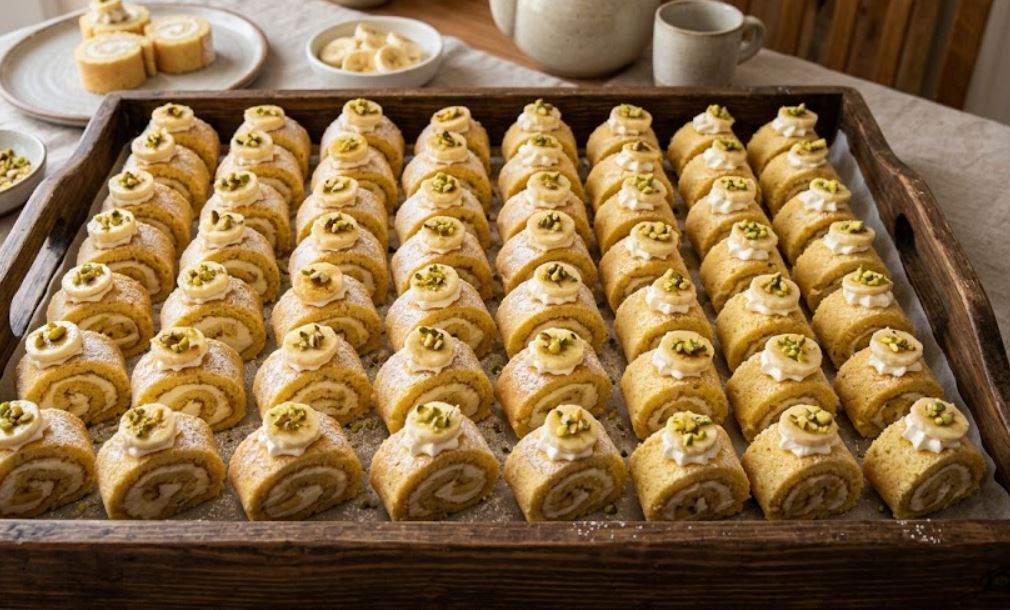 Muzlu Mini Rulo Pastalar Muzlu Mini Rulo Pasta ### Pandispanyası İçin * 4 adet