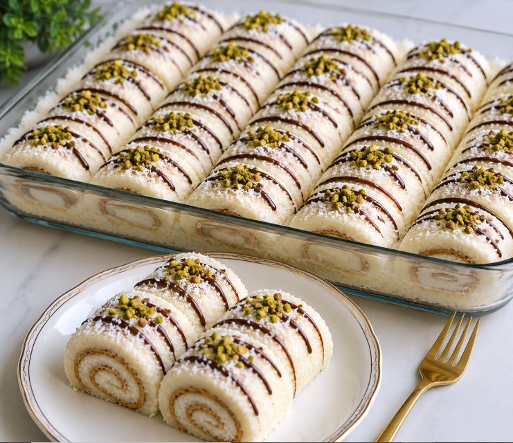 Bisküvili Rulo Sarma Bisküvili Rulo Sarma Malzemeler Muhallebisi için 1 litre süt 1