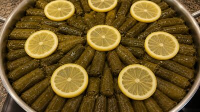 Zeytinyağlı Yaprak Sarma Zeytinyağlı Yaprak Sarma Malzemeler Sarma için 500 g salamura üzüm