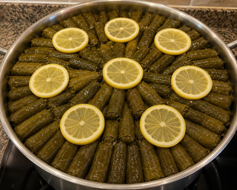 Zeytinyağlı Yaprak Sarma Malzemeler Sarma için 500 g salamura üzüm