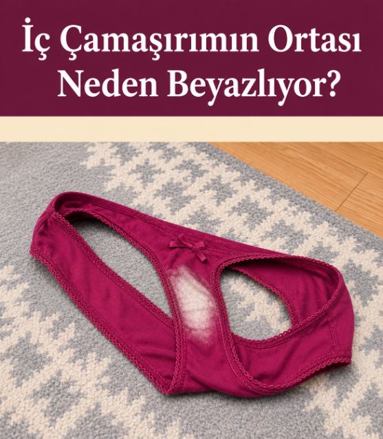 İç Çamaşırında Bu Leke Neden Olusur? Vajinal akıntının İç çamaşırı