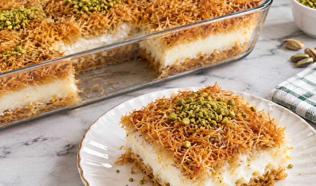 Kadayıflı Muhallebi Tarifi Kadayıflı Muhallebi Tarifi – Tam Ölçülü ve Kıvamında Kadayıflı muhallebi,